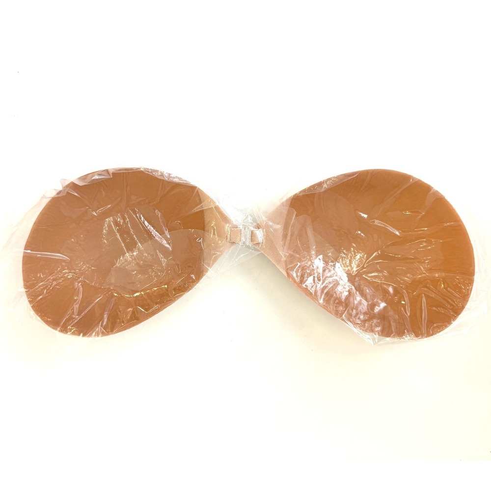 BOOMBA Sticky Bra Beige Size D Strapless Adhesive Silicone NEW - Picture 2 of 6